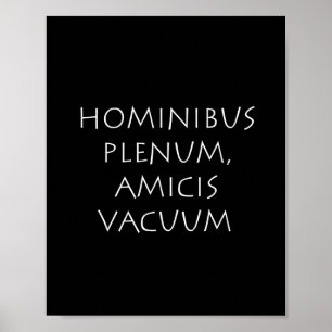Hominibus plenum amicis vakuum poster