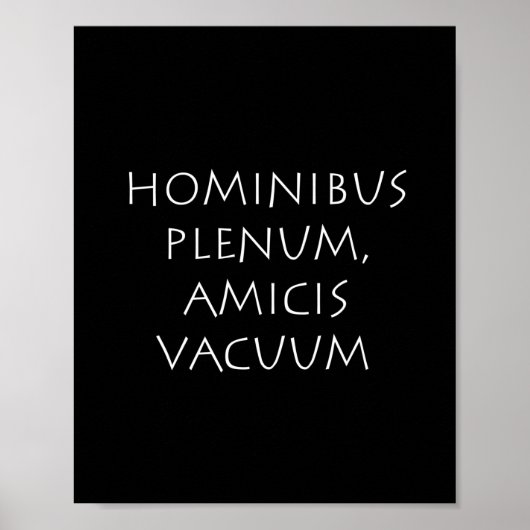 Hominibus plenum amicis vakuum poster (Vorne)