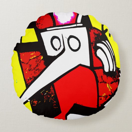 Hominid Rundes Kissen (Vorderseite)