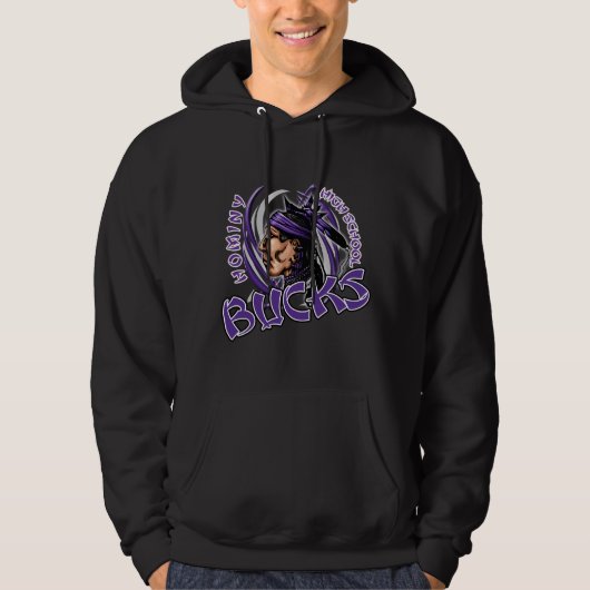Hominy Bucks High School Hoodie (Vorderseite)