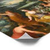 Hommage an die Göttin Flora, ein Fest der Götter Poster (Ecke)