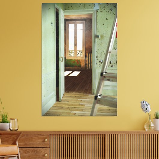 Hommage an Duchamp Leinwand zum digitalen Realismu (Insitu (Wohnzimmer))