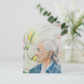 Hommage an Georgia O'Keeffe Card Postkarte (Stehend Vorderseite)