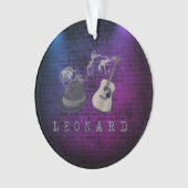 Hommage an Leonard lila Lichter Ornament (Vorderseite)