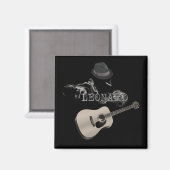 Hommage an Leonard Zigarette Magnet (Vorderseite/Rückseite)