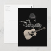 Hommage an Leonard Zigarette Postkarte (Vorne/Hinten)