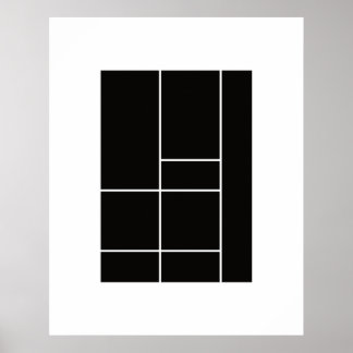 Hommage an Mondrian 1.1 Poster