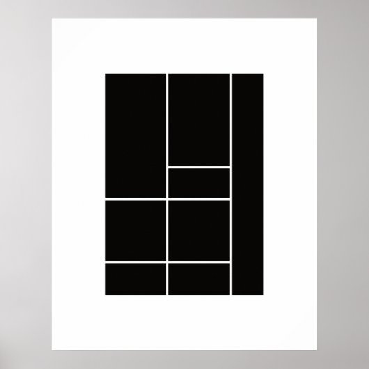 Hommage an Mondrian 1.1 Poster (Vorne)