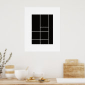 Hommage an Mondrian 1.1 Poster (Küche)