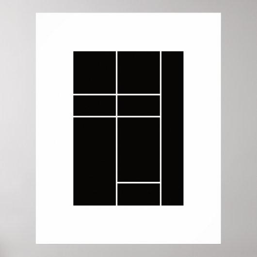 Hommage an Mondrian 1.2 Poster (Vorne)