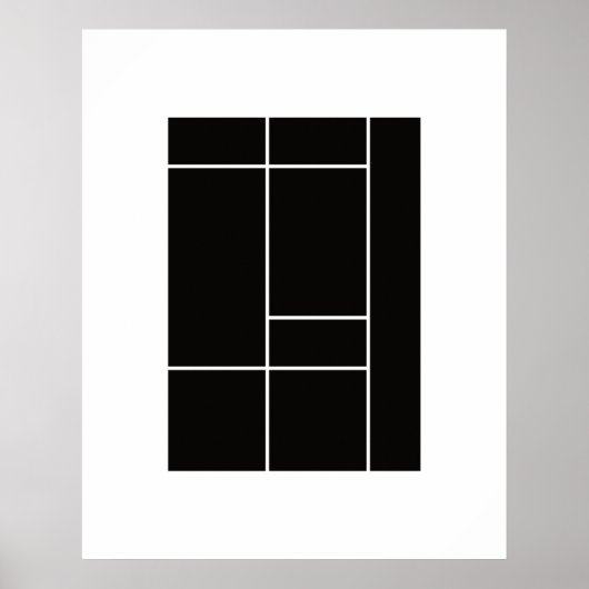 Hommage an Mondrian 1.3 Poster (Vorne)