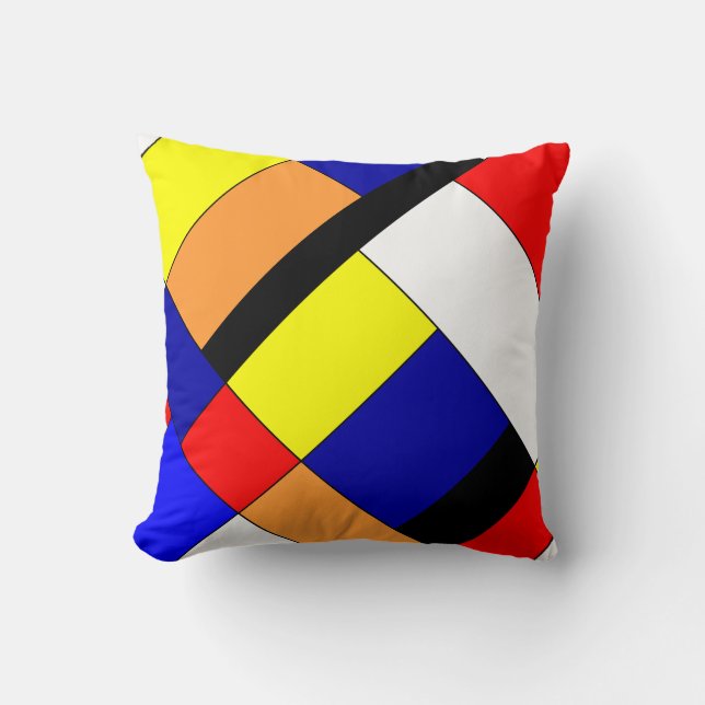 Hommage an Mondrian Kissen (Vorderseite)