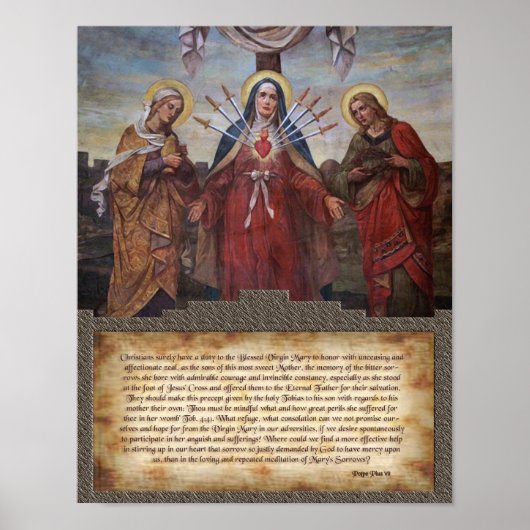 Hommage an Unsere Mutter der Trauern. Poster (Vorne)