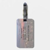 Hommage in Light Sept 11, World Trade Center ESB # Gepäckanhänger (Rückseite vertikal)