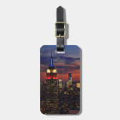 Hommage in Light Sept 11, World Trade Center ESB # Gepäckanhänger (Vorderseite vertikal)