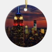Hommage in Light Sept 11, World Trade Center ESB # Keramikornament (Vorne)