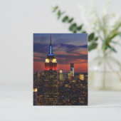 Hommage in Light Sept 11, World Trade Center ESB # Postkarte (Stehend Vorderseite)