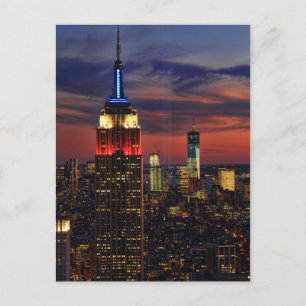 Hommage in Light Sept 11, World Trade Center ESB # Postkarte