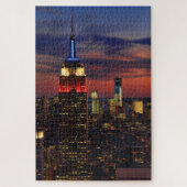 Hommage in Light Sept 11, World Trade Center ESB # Puzzle (Vertikal)