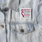 Hommage Support Head Neck Cancer Awareness Button (Beispiel)