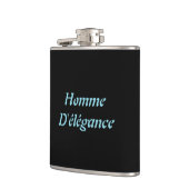 Homme D'élégance Vinyl Wrapped Flask Flachmann (Links)