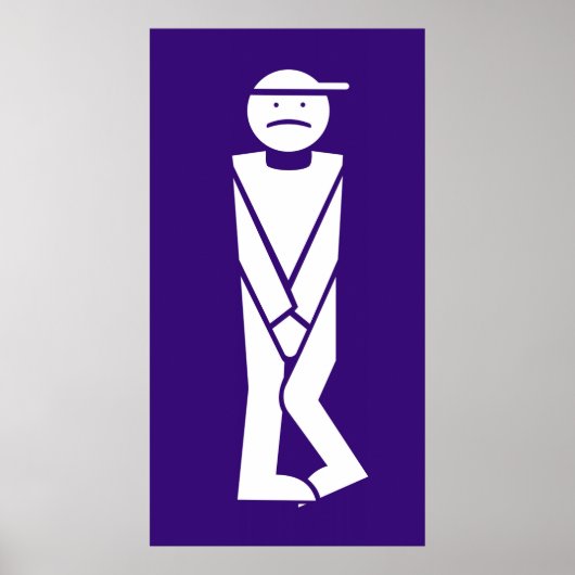 Homme pour toilettes poster (Vorne)