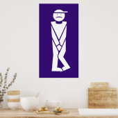 Homme pour toilettes poster (Küche)