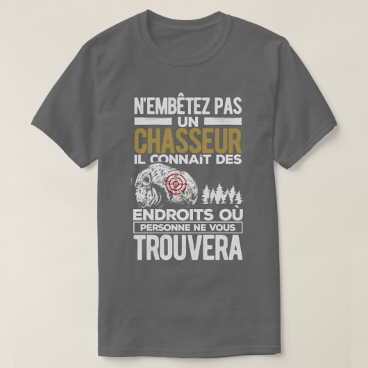 Homme Spaß chasseur T-Shirt (Design vorne)