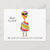 Homo-Alienus Postkarte (Vorderseite)