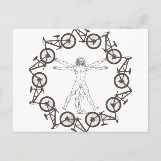 Homo Cyclistus Postkarte (Vorderseite)