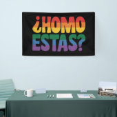 Homo Estas Funny Spanish Mexican Gay Ally LGBTQ Banner (Messeveranstaltung)