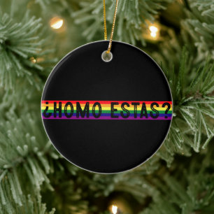 Homo Estas Spanischer Mexikanischer Schwulenstolz Keramik Ornament