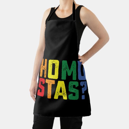 Homo Estas Spanish Mexican Funny Gay Pride LGBTQ Schürze (InSitu)