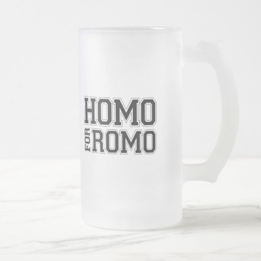 Homo für Romo Mattglas Bierglas (Rechts)