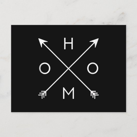 Homo Gay Pride Arrows Postkarte (Vorderseite)