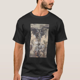 Homo Homini Lupus Gemälde von Maximilian Pirner T-Shirt