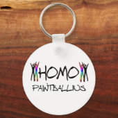 Homo Lackball Schlüsselanhänger (Vorderseite)