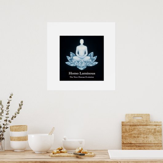 Homo Luminous Poster (Küche)