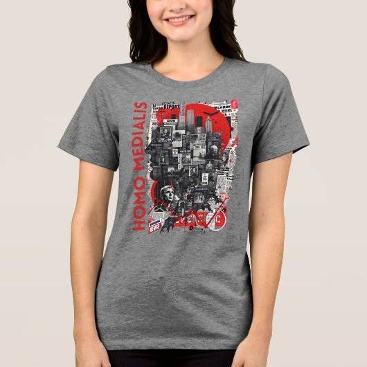 Homo Medialis Tri-Blend Shirt (Vorderseite)