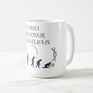 Homo Regressus Evangelicus – Lustige Anti-MAGA-Kar Kaffeetasse