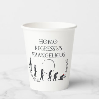 Homo Regressus Evangelicus – Lustige Anti-MAGA-Kar Pappbecher