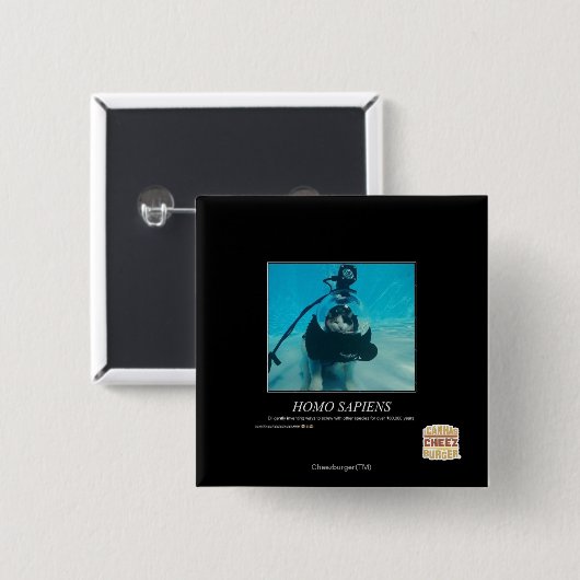 Homo sapiens button (Vorne & Hinten)