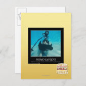 Homo Sapiens Postkarte (Vorne/Hinten)
