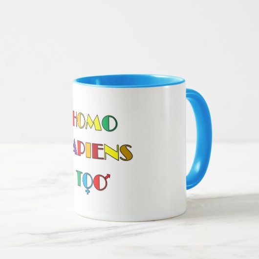 HOMO SAPIENS Tasse (VorderseiteRechts)