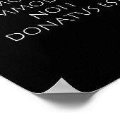 Homo vitae commodatus non donatus est poster (Ecke)