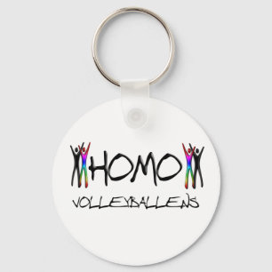 Homo-Volleyball Schlüsselanhänger