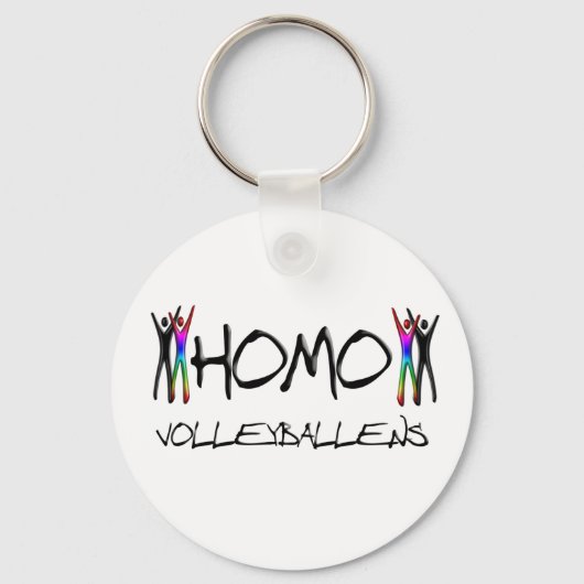 Homo Volleyball Schlüsselanhänger (Vorderseite)