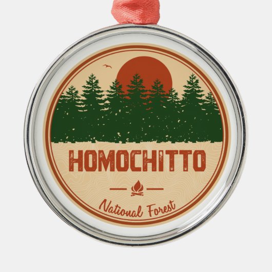 Homochitto National Forest Ornament Aus Metall (Vorne)