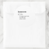 HOMOCON RUNDER AUFKLEBER (Tasche)
