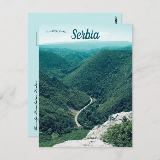 Homolje Mountains Serbien Postkarte (Vorne/Hinten)